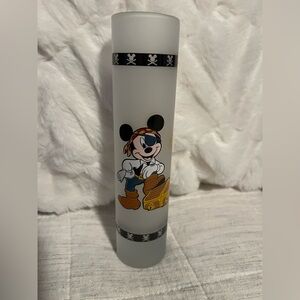 Mickey Mouse Pirate Themed Frosted Glass